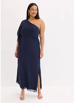 Abito monospalla in chiffon raffinato, bonprix