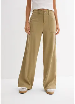 Pantaloni larghi in misto lino fresco, bonprix
