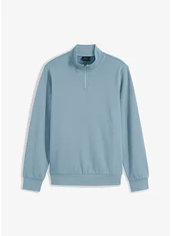 Felpa con colletto e zip, bonprix
