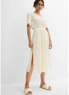 Abito midi in seersucker fresco, bonprix