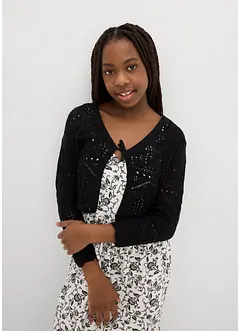 Bolero con ricami e maniche a 3/4, bonprix