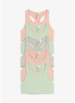 Reggiseno bustier con cotone biologico (pacco da 5), bonprix