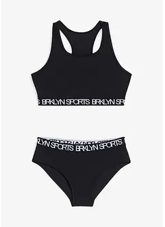 Bikini sportivo con spalline olimpioniche (set 2 pezzi), bonprix