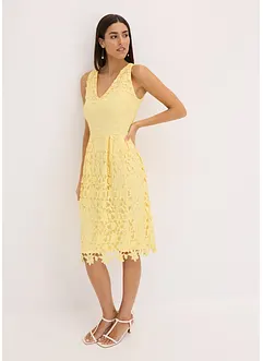 Abito in pizzo con inserto all'uncinetto, bonprix