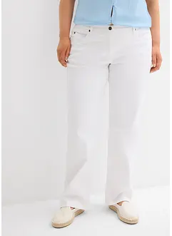 Jeans straight elasticizzati, vita media, bonprix