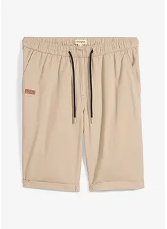 Bermuda con elastico in vita in puro cotone, regular fit, bonprix