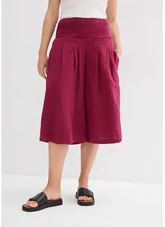 Pantaloni capri in mussola, bonprix