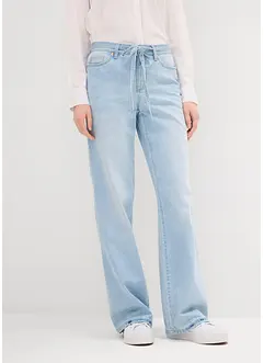 Jeans wide leg con cintura, vita media, bonprix