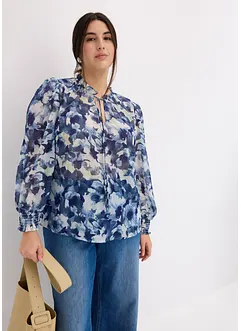 Camicetta in chiffon fantasia, bonprix