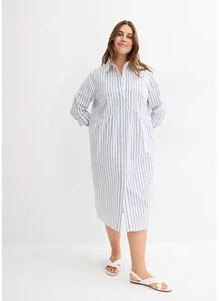 Abito in puro cotone con colletto, bonprix