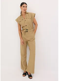 Tuta elegante in viscosa con cintura da annodare, bonprix