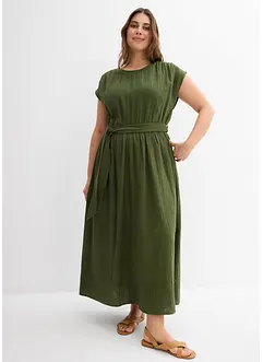 Abito midi in puro cotone, bonprix