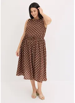 Abito midi con laccetto da annodare, bonprix