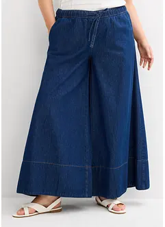 Jeans wide leg con cinta comoda, vita media, bonprix