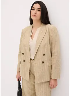 Blazer in misto lino, bonprix