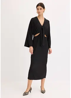 Abito midi con cut-out, bonprix