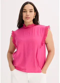 Blusa con volant, bonprix