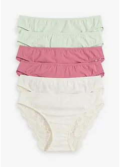 Slip con pizzo (pacco da 6), bonprix