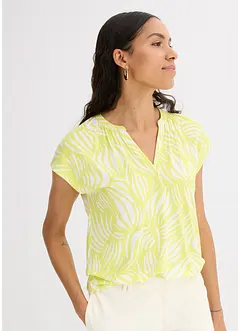 Maglia serafino in misto viscosa morbido, bonprix