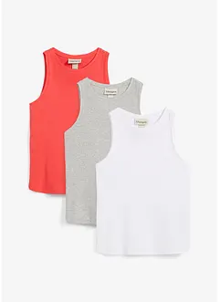 Canotta in puro cotone biologico (pacco da 3), bonprix