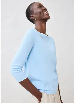 Maglione in filato fine in misto seta, bonprix
