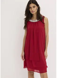 Abito in chiffon con strass, bonprix