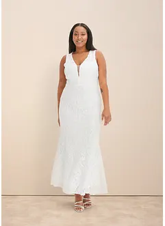 Abito da sposa con paillettes e gonna in tulle staccabile, bonprix