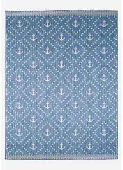 Tappeto da interno ed esterno con motivo ad ancore, bonprix