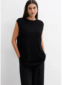 Top in maglia di fine viscosa a palloncino, bonprix