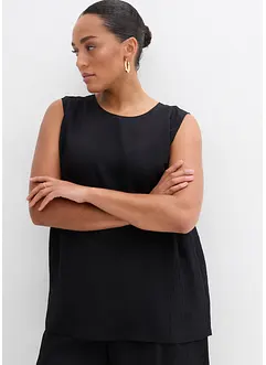 Top in misto viscosa crinkle, bonprix