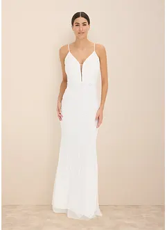 Abito da sposa ricamato con paillettes, bonprix