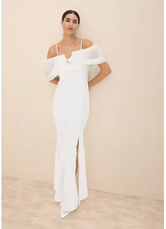 Abito da sposa in satin lucido con strass, bonprix