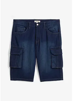 Bermuda cargo lunghi in jeans, relaxed fit, bonprix