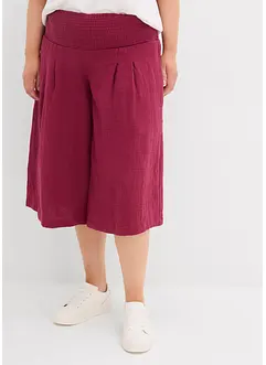 Pantaloni capri in mussola, bonprix