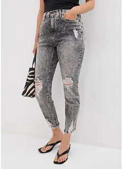 Mom jeans con effetto sdrucito, bonprix