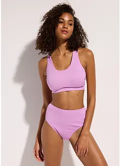 Bikini a bustier a costine (set 2 pezzi), bonprix