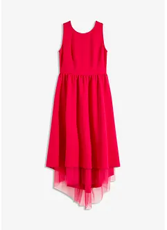 Abito asimmetrico con sottogonna in tulle, bonprix