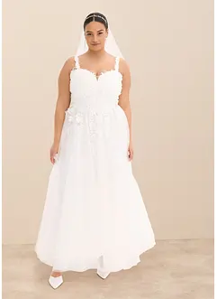 Abito da sposa in delicato tulle con pizzo, bonprix
