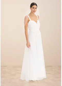 Abito da sposa in delicato tulle con pizzo, bonprix