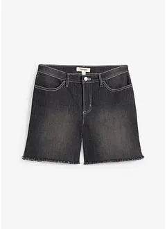 Shorts di jeans elasticizzati, a vita media, bonprix