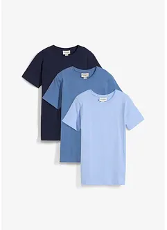 T-shirt in puro cotone (pacco da 3), bonprix