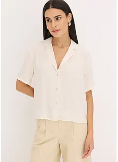 Camicetta in satin con colletto a revers, bonprix