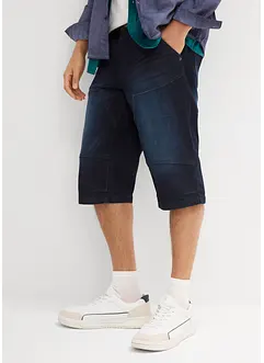 Bermuda in jeans lunghi elasticizzati, regular fit, bonprix