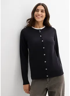 Cardigan con scollo rotondo, bonprix
