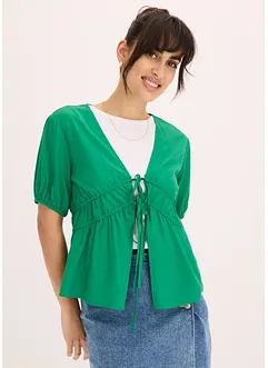 Blusa con laccetti, bonprix