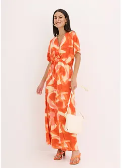 Abito lungo batik in misto viscosa morbido, bonprix