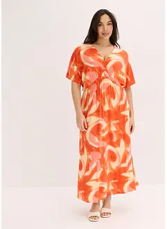 Abito lungo batik in misto viscosa morbido, bonprix