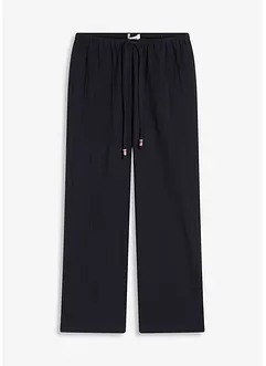 Pantaloni larghi con effetto operato, bonprix