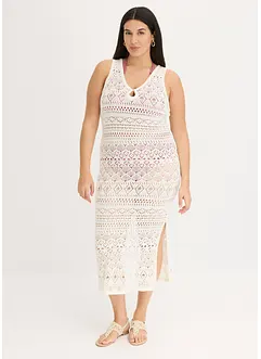 Abito lungo effetto crochet, bonprix