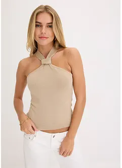 Top all'americana in maglia di soffice viscosa, bonprix